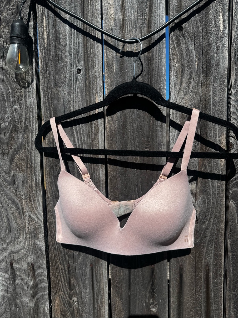 Tommy John Wireless Seamless Light Beige Padded T Shirt Bra